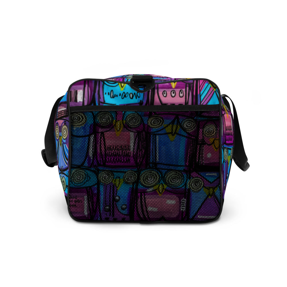 A Parliament of Purple Owls - Lebo Duffle Bag